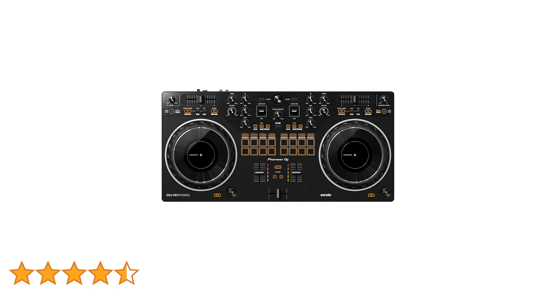 Pioneer Dj Ddj-Rev1 Kontroler Dj, Czarny, 25 x 52 x 5 cm
